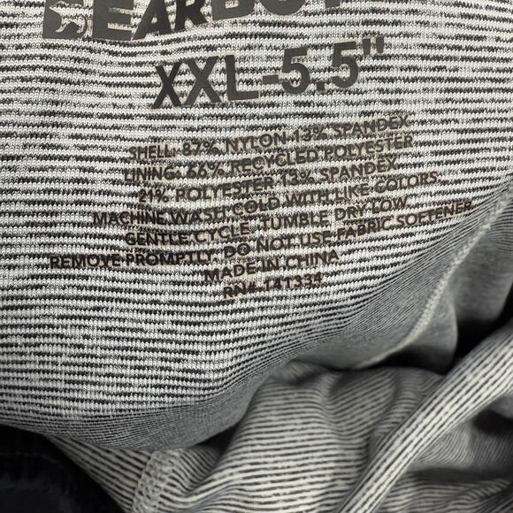 Bearbottom Shorts Mens XXL Black Lined 5.5 Inseam Athletic Quick Dry Stretch - Picture 3 of 6